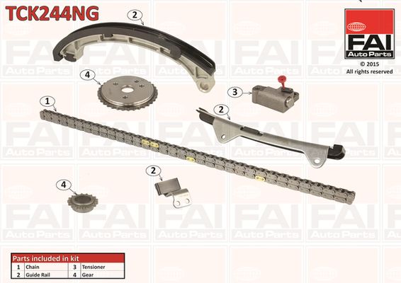 Zestaw łańcucha rozrządu FAI AutoParts tck244ng