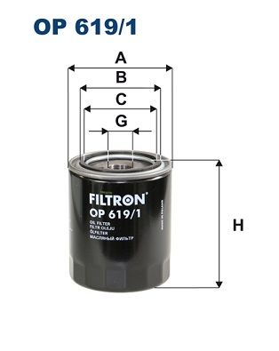 Filtr oleju FILTRON op 619/1