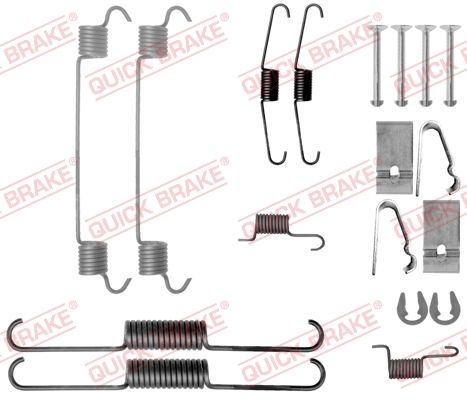 Zestaw akcesoriów, szczęki hamulcowe QUICK BRAKE 105-0038