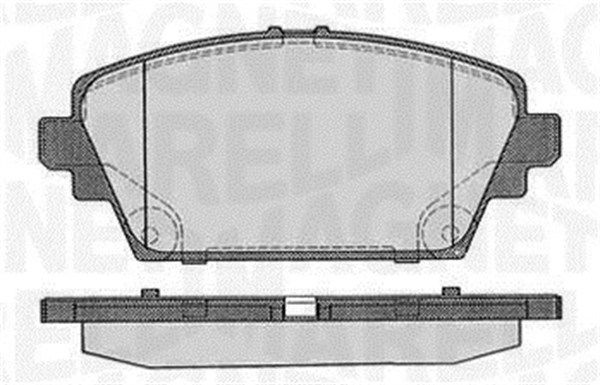 Zestaw klocków hamulcowych, hamulce tarczowe MAGNETI MARELLI 363916060566