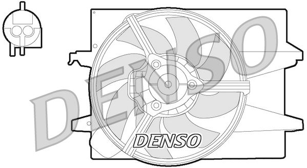 Wentylator, chłodzenie silnika DENSO DER10004