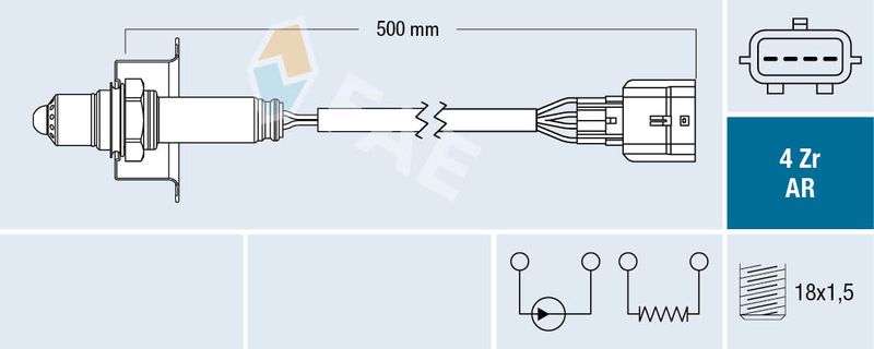 Sonda lambda FAE 75646