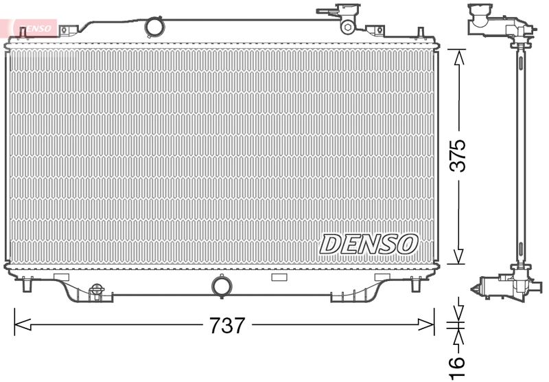 Chłodnica, układ chłodzenia silnika DENSO DRM44042