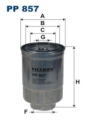 Filtr paliwa FILTRON pp 857