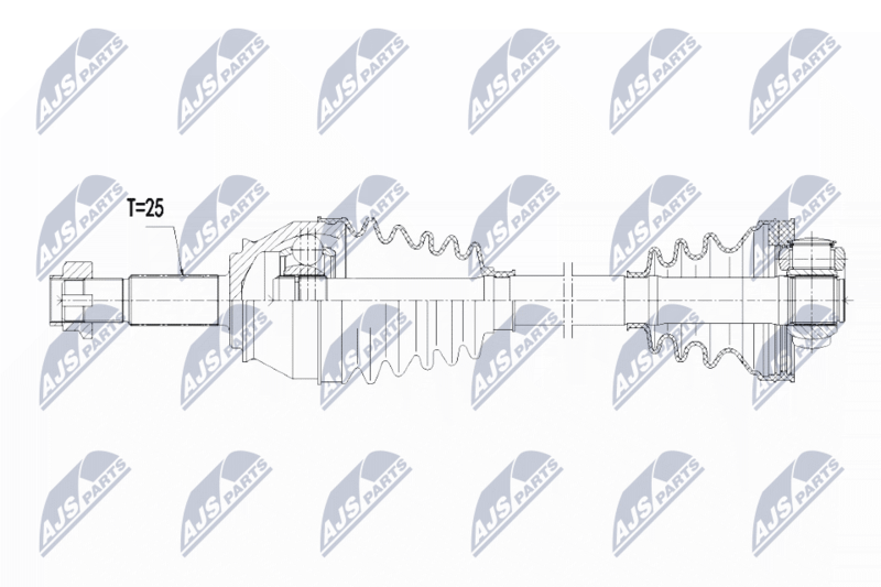 Wał napędowy NTY NPW-FT-025