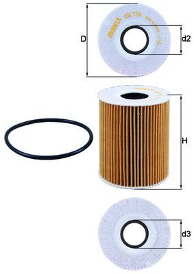 Filtr oleju KNECHT OX 776D