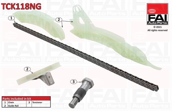 Zestaw łańcucha rozrządu FAI AutoParts TCK118NG