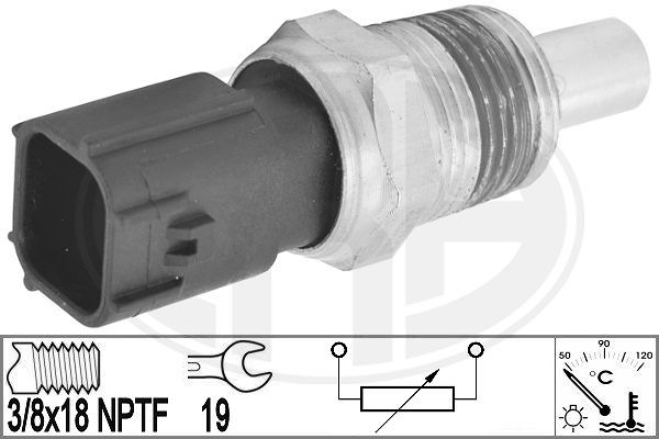 Czujnik, temperatura płynu chłodzącego ERA 330869
