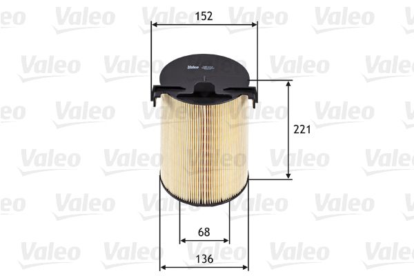 Filtr powietrza VALEO 585652