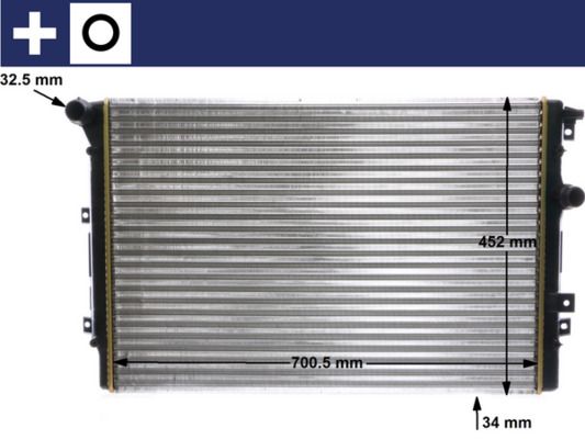 Chłodnica, układ chłodzenia silnika MAHLE CR2032000S