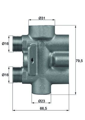 Termostat, chłodzenie oleju MAHLE TO975