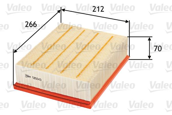 Filtr powietrza VALEO 585043
