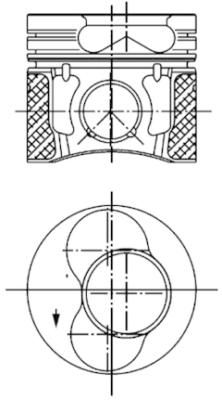 Tłok KOLBENSCHMIDT 99850620