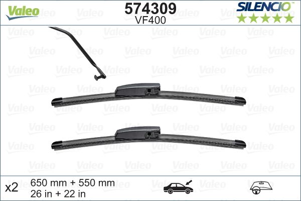 Pióro wycieraczki VALEO 574309