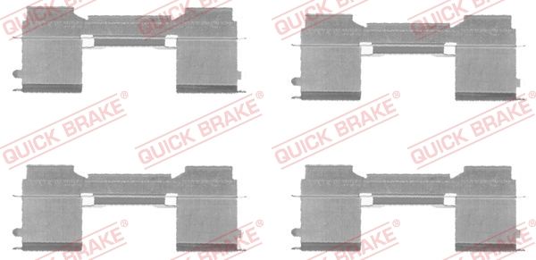 Zestaw akcesoriów, klocki hamulcowe QUICK BRAKE 109-1729