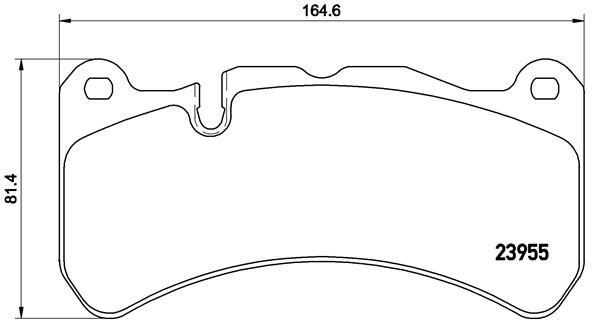 Zestaw klocków hamulcowych, hamulce tarczowe BREMBO P 50 092