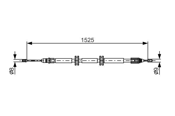 Cięgło, hamulec postojowy BOSCH 1987482142