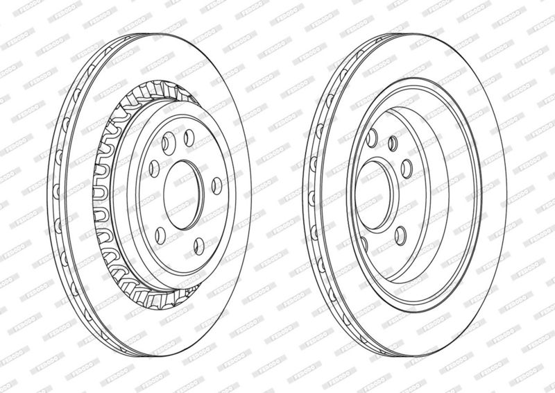 Tarcza hamulcowa FERODO DDF1802C