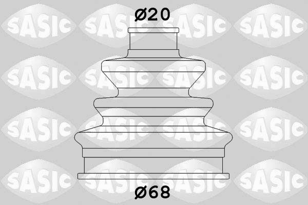 Zestaw osłon, wał napędowy SASIC 9004687