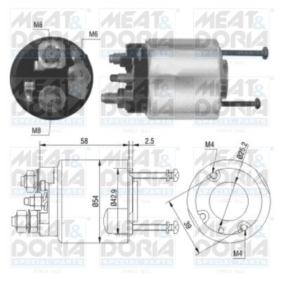 Włącznik elektromagnetyczny, rozrusznik MEAT & DORIA 46016