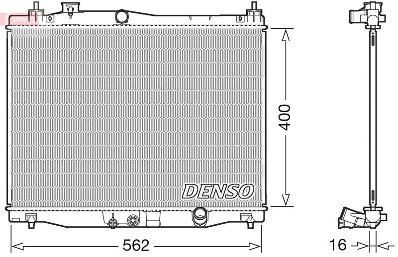 Chłodnica, układ chłodzenia silnika DENSO DRM40047