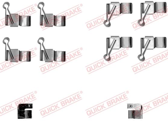 Zestaw akcesoriów, klocki hamulcowe QUICK BRAKE 109-1238
