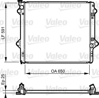 Chłodnica, układ chłodzenia silnika VALEO 735568