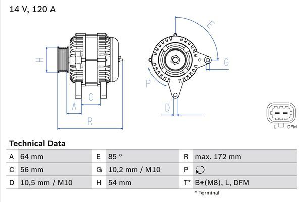 Alternator BOSCH 0 986 049 990