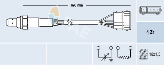 Sonda lambda FAE 77128