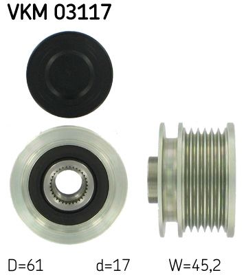 Alternator - sprzęgło jednokierunkowe SKF VKM03117