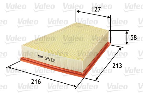 Filtr powietrza VALEO 585136