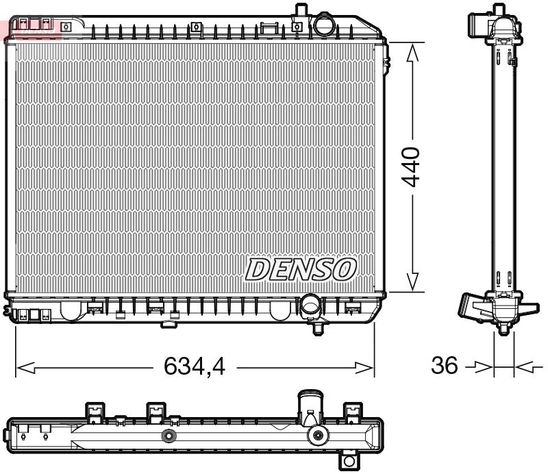 Chłodnica, układ chłodzenia silnika DENSO DRM43008