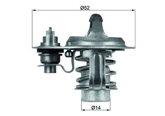 Termostat, płyn chłodzący MAHLE TX 76 88D