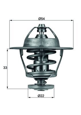 Termostat, płyn chłodzący MAHLE TX5385D