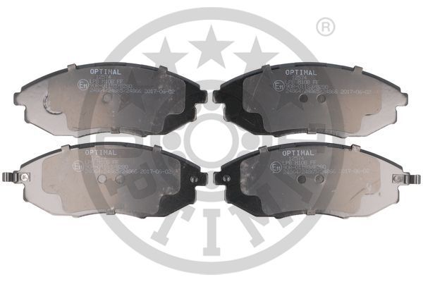 Zestaw klocków hamulcowych, hamulce tarczowe OPTIMAL BP-12574