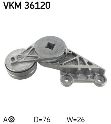 Rolka napinacza, pasek klinowy wielorowkowy SKF VKM 36120