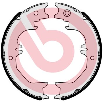 Zestaw szczęk hamulcowych, hamulec postojowy BREMBO S 83 563