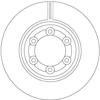 Tarcza hamulcowa TRW DF6984