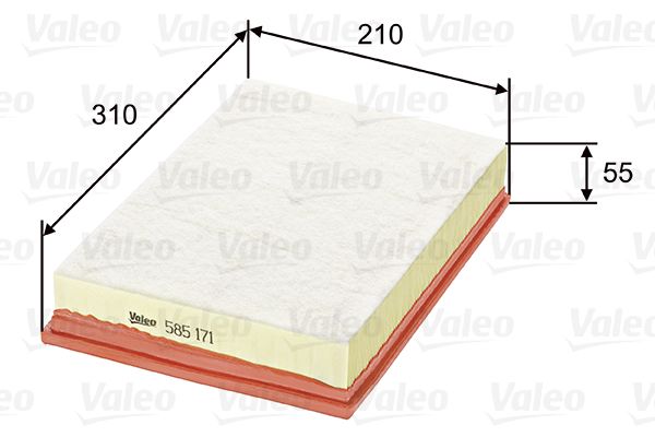 Filtr powietrza VALEO 585171