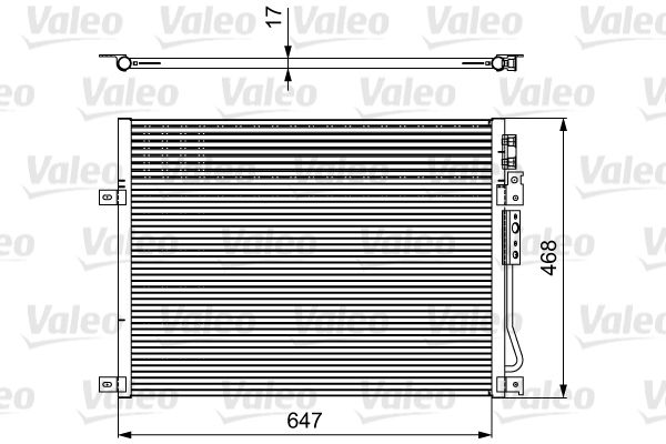 Skraplacz, klimatyzacja VALEO 814086