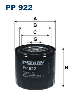 Filtr paliwa FILTRON pp 922