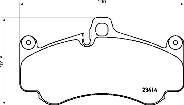 Zestaw klocków hamulcowych, hamulce tarczowe BREMBO P 65 032