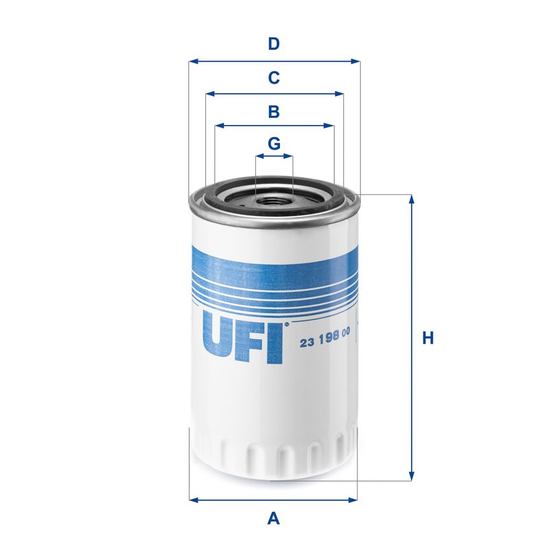 Filtr oleju UFI 23.198.00
