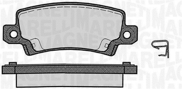 Zestaw klocków hamulcowych, hamulce tarczowe MAGNETI MARELLI 363916060407