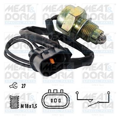 Przełącznik, światło cofania MEAT & DORIA 36079