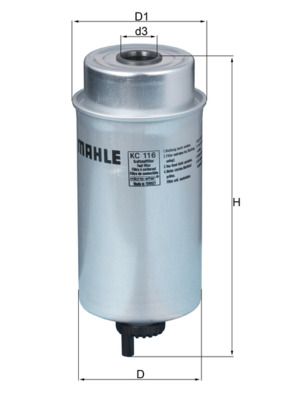 Filtr paliwa KNECHT KC 116