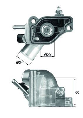 Termostat, płyn chłodzący MAHLE TI592