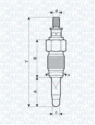 Świeca żarowa MAGNETI MARELLI 062900056304