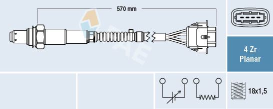 Sonda lambda FAE 77154