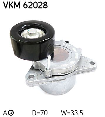 Rolka napinacza, pasek klinowy wielorowkowy SKF VKM 62028
